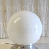 Art Deco ceiling light or wall light with opaline globe, diameter 20 cm.