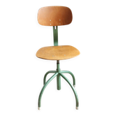 Old adjustable workshop chair, industrial vintage