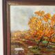 Autumn at the lake, oil on canvas signed Lucien Bertrand