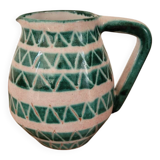 Stoneware pitcher C. Voltz Vallauris