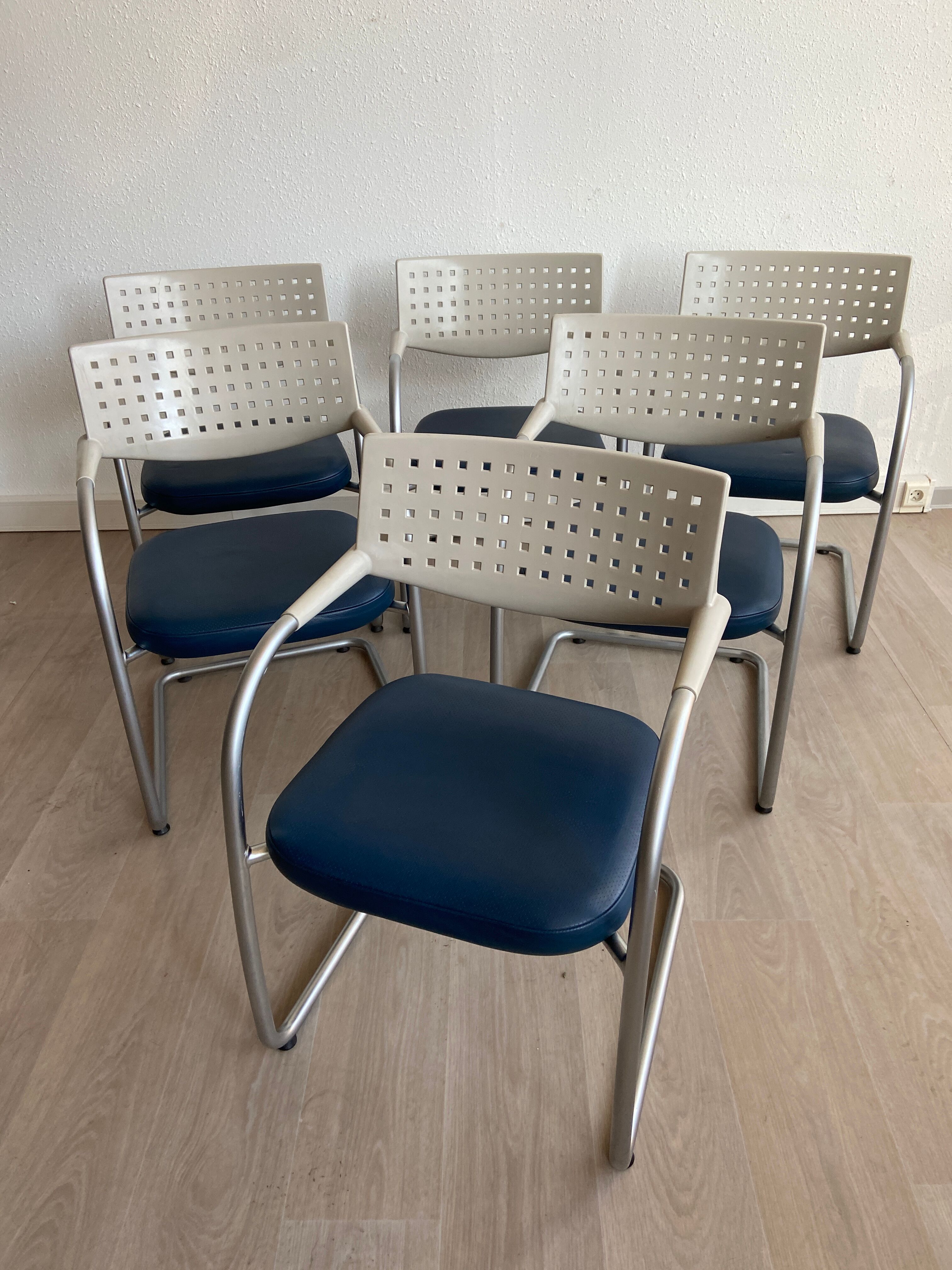 Lot de 6 chaises visavis visasoft par Antonio Citterio & Glen oliver löw vitra