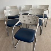 Set of 6 Visavis VISASOFT chairs by Antonio Citterio & Glen Oliver Löw Vitra