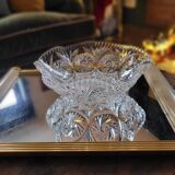 Large Cut Glass Bowl/Salad Bowl - Star Pattern