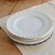6 mismatched antique blue and white dinner plates – earthenware, porcelain