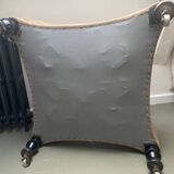 Velvet pouf
