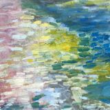Tableau huile abstrait