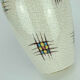 Mid century ceramic vase silberdistel abstract decor craquelé glaze 125/30