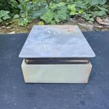 Boite à bijoux en onyx vintage