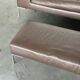 B&B Italia sofa “Charles” Leather Sofa with Matching Ottoma