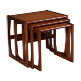 G plan quadrille nest of three coffee tables, 1960