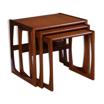 G plan quadrille nest of three coffee tables, 1960