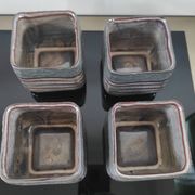 Vintage Set in Glazed Ceramic – 4 Bowls & Tray – Style