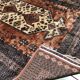 Large oriental rug in wool and silk hand made 310x227cm
