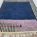 Tapis bles ,violet, zebra ,maroccain en laine 150cmx250cm