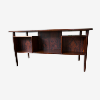 Danish Rosewood Floating Desk by Gunnar Nielsen for Tibergaard, 1960s