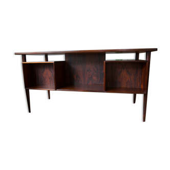 Danish Rosewood Floating Desk by Gunnar Nielsen for Tibergaard, 1960s
