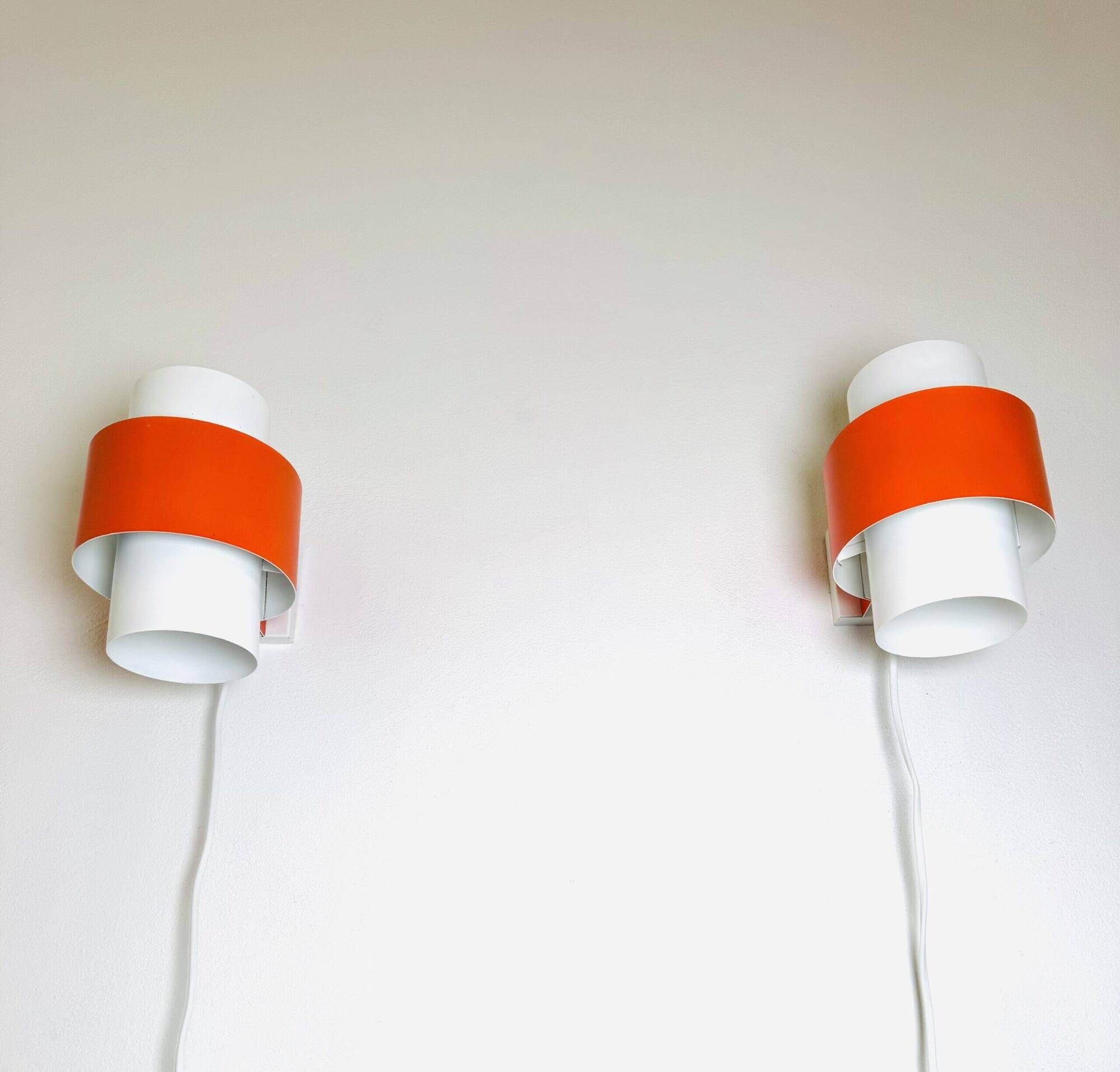 Curved Cylindrical Wall Lamps By J.J.M. Hoogervorst For Anvia Nederland, The Netherlands 1960S