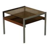 Rosewood and steel coffee table, Denmark, 1970s