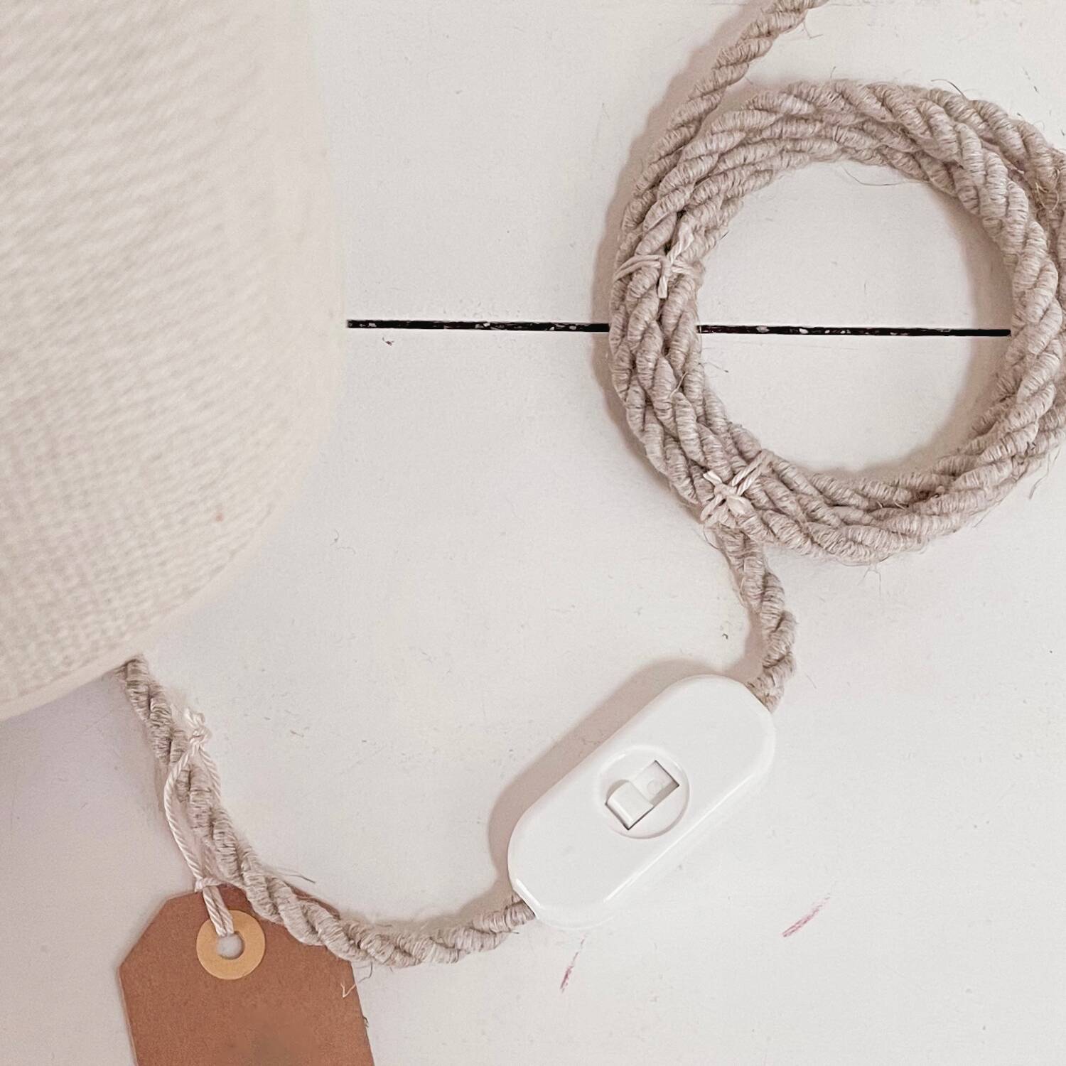 Duo sandstone bedside lamps