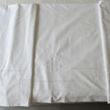 Old sheet hand embroidery and monogram