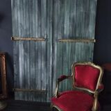 Pair of patinated shutters