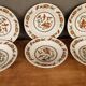6 assiettes creuses Syracuse Sarreguemines Décor Fleurs