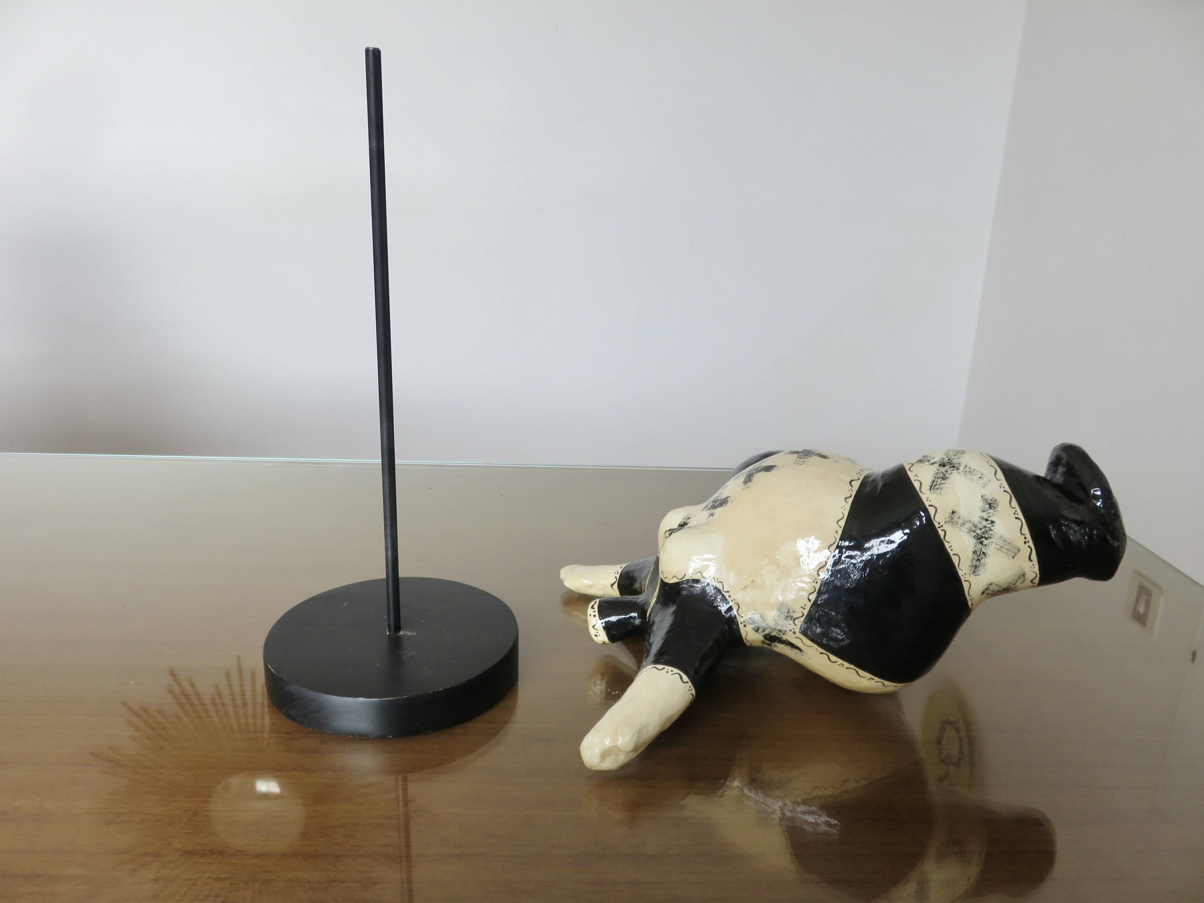 Sculpture "DEESSE" in the style of Niki de Saint Phalle, papier-mâché 1990