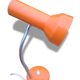 Lamp orange 70s