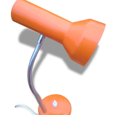Lampe orange années 70