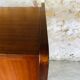 Storage cabinet with double compartment, metal feet circa 60's