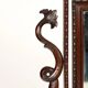 Small antique psyché mirror in mahogany and poplar, Italy, 19th century.