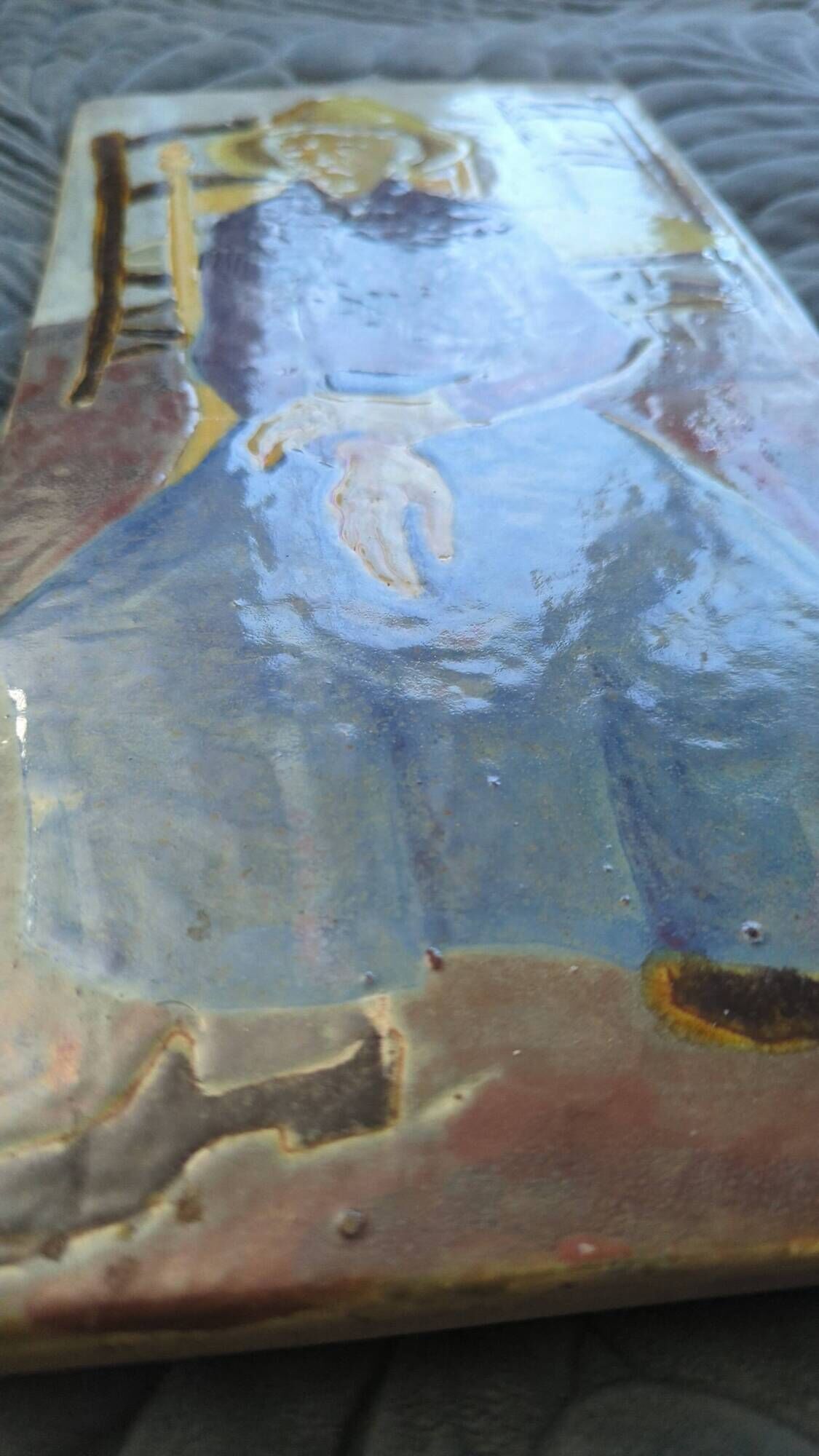 Enamelled ceramic wall plaque – François de Chabaneix – 1960s
