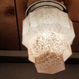 Clichy Glass Art Deco Ceiling Lamp 1925