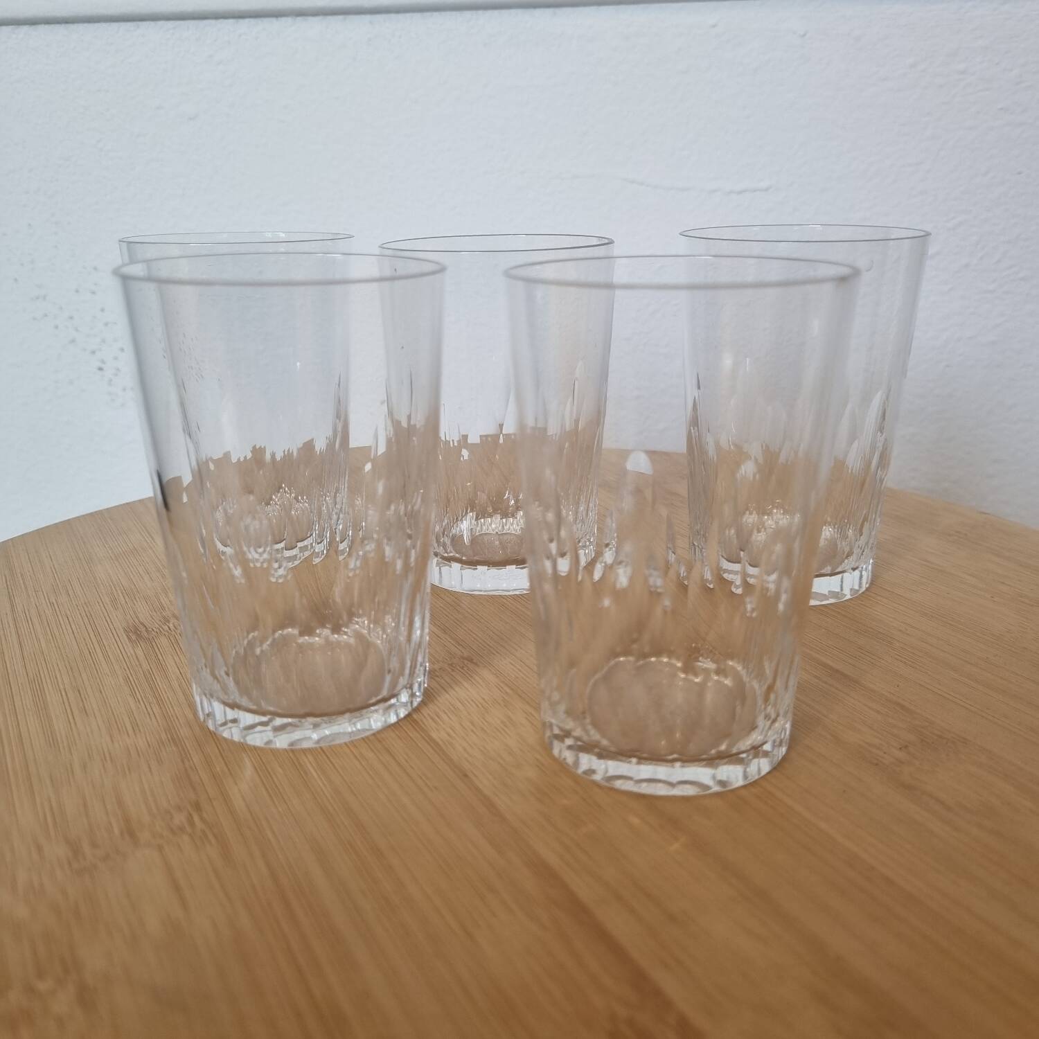 Verres Baccarat modèle Jet d'eau début XXéme