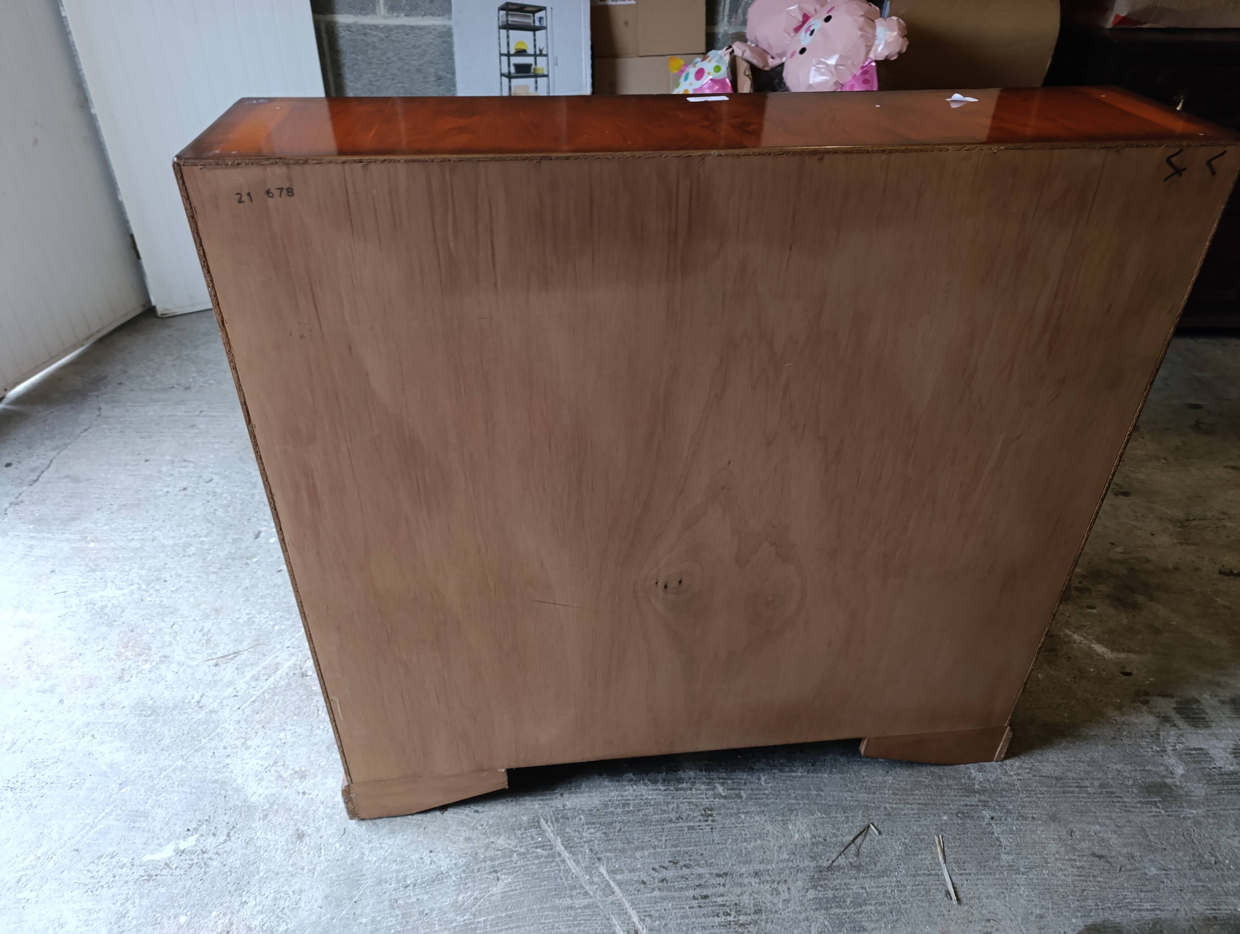 Elegant Drop-Leaf Secretary Desk | Classic Mahogany & Burl Style