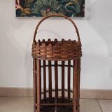 Wicker bar basket