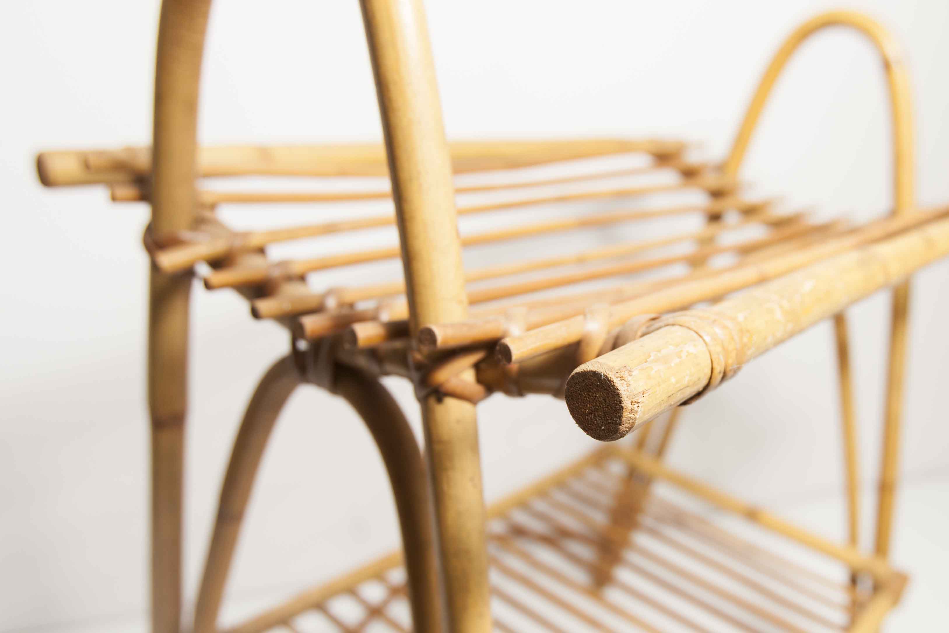 Bamboo magazine holder 1960