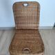 Vintage rattan folding picnic chair