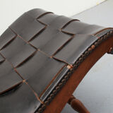 1950s chair in leather, Pierre Lottier