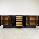 Black brutalist credenza, 1970s