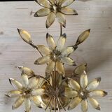 Wall lamp flowers gilded