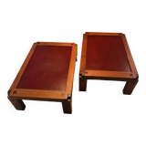 Pair of Pierre Chapo coffee tables