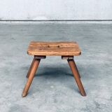 Folk Art Handmade Milk Stool, Late 1800s