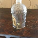 Old Guerlain perfume bottle engraved glass bees