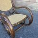 Rocking-chair vintage curved wood