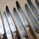 Box of 12 old table knives and 12 cheese knives Superior cutlery AB