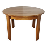 Round extendable elm table