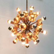 Atomic Brass Ceiling Suspension by Dorothee Becker for Cosack, 1970s.