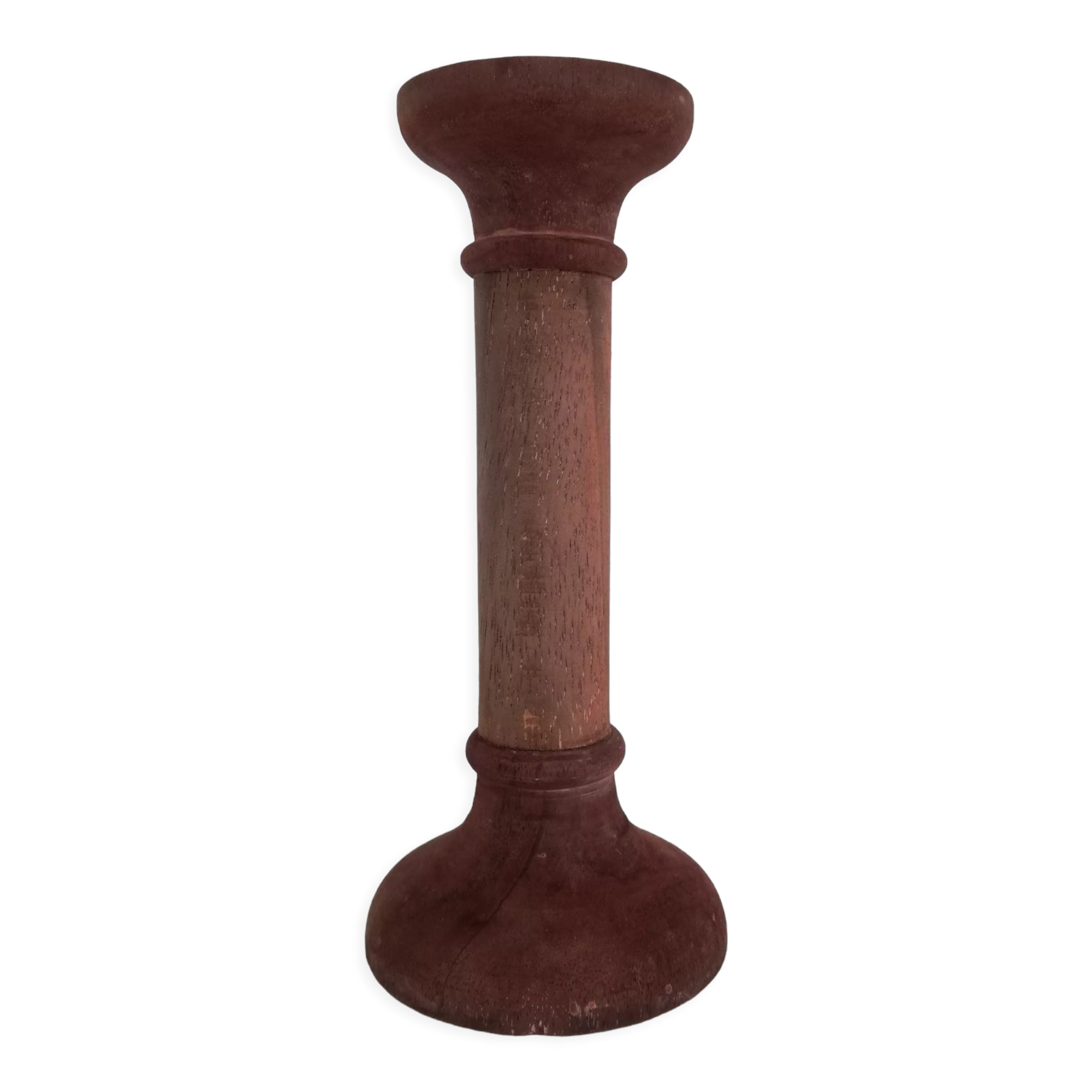 Vintage wooden candle holder