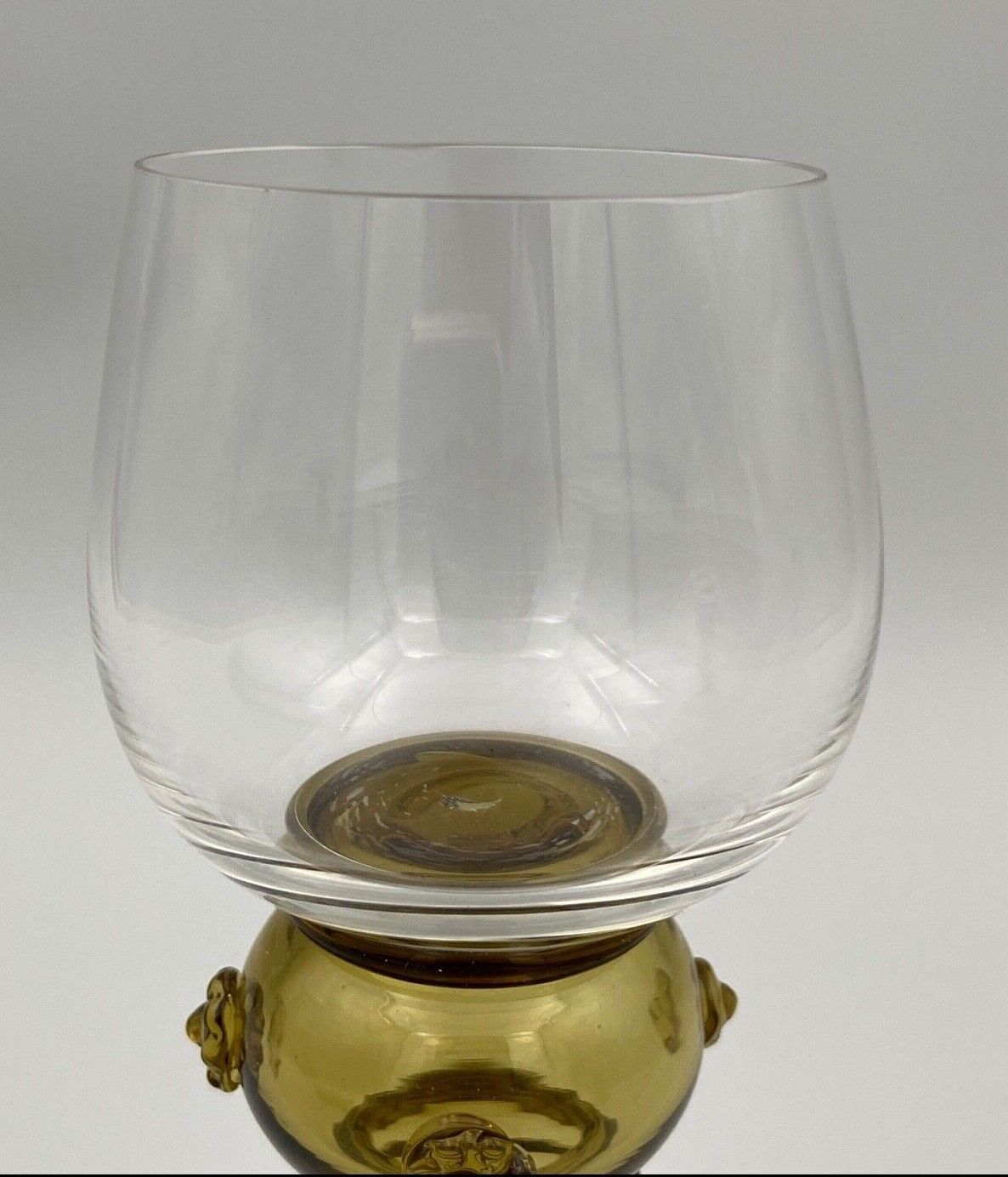 Two glasses chalice italian work or boheme application of cabochons